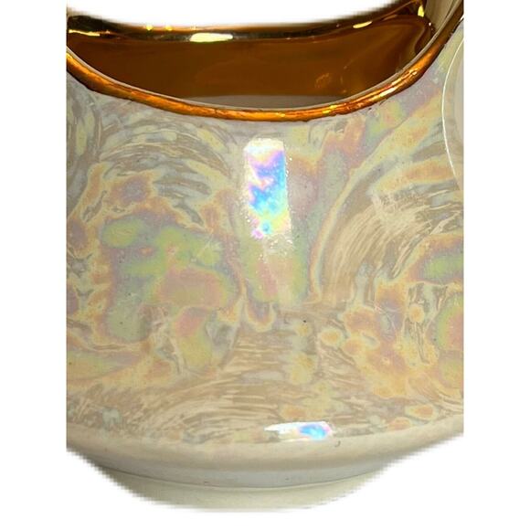 Vintage Pearl China Co. 22 Kt Pearlized Lusterware Hand Decorated Made In USA - Picture 3 of 8